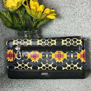 Relic Abstract Faux Vegan Leather Large Wallet Boho Hippie